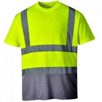 T-shirt réfléchissant jaune/gris Portwest