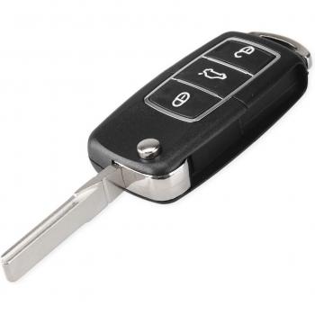 3 Button Flip Key Fob Shell for Volkswagen Jetta Golf Passat Beetle Polo Bora