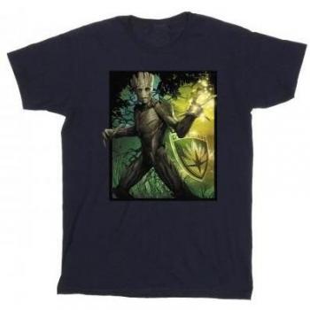 Camiseta Infantil Marvel Guardians Of The Galaxy con Motivo Groot