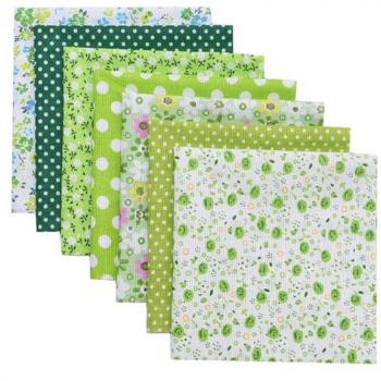 Conjunto de 7 Piezas de Tela de Algodón para Proyectos de Costura