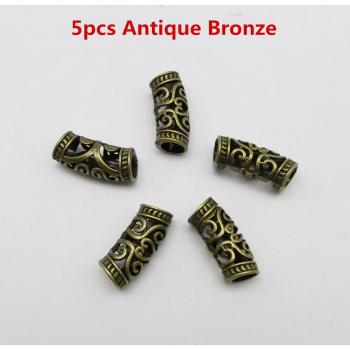 10Pcs Antique Bronze Dreadlock Beads