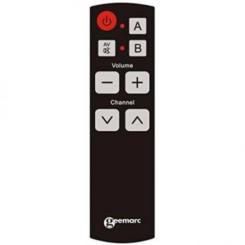 Geemarc telecommande universelle black easy tv5 avec 8 touches programmables