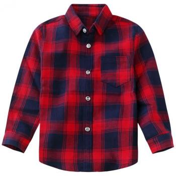 Camisa Infantil Cuadro Casual