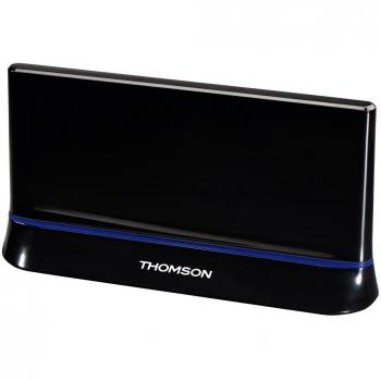 THOMSON Aktive DVB‑T(2) Zimmerantenne – Schwarz, HDTV/3D, LTE, Signalboost
