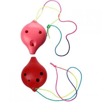 2 Stck Ocarina Keramik 6 See Alt C Musikinstrument Legende Von Zeit Flöte