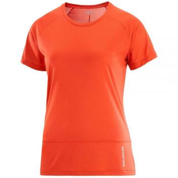 T‑shirt Salomon Cross Run Donna, Manica Corta, Arancione – XS