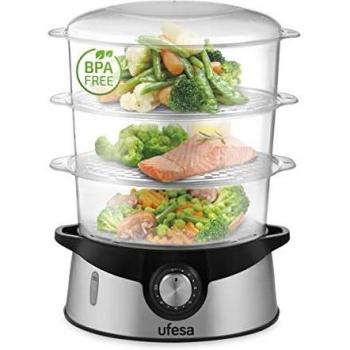 SteelSteam UFESA CV4000 9L 3-Plateaux Food Cooker
