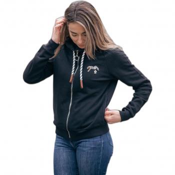 Comète Reit-Sweatshirt Damen – Vollverschluss, atmungsaktiv