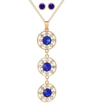 Runde Opal Schmuckkombination in Gold