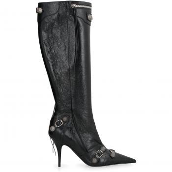 Balenciaga Black Cagole 90mm High Boots Size 9 US