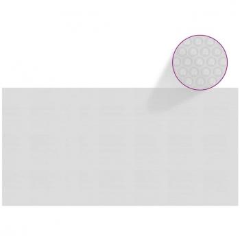 Treibende Solarplane für Pools 732x366 cm Grau