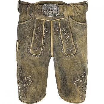 Beckert Flachau Lederhose Herren Braun Größe 48