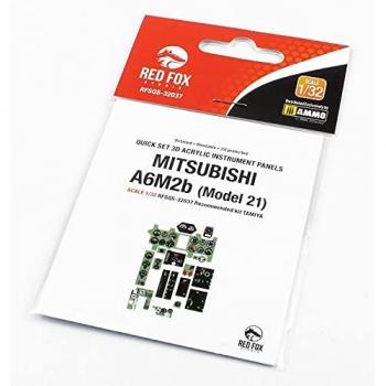 1:32 Red Fox Mitsubishi A6M2b Zero Fighter – Tamiya Kit (Modell 21)
