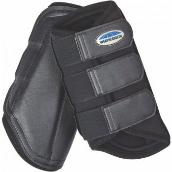 Weatherbeeta Prime One‑Touch Lock Brushing Boots – Black/Blue (Cob)