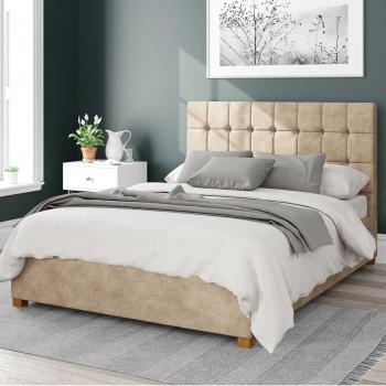 Aspire Sinatra Kimiyo Linen Ottoman Bed Beige