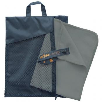Sunland QuickDry Mikrofasertücher, mit Tragetasche, Grau 4761‑X