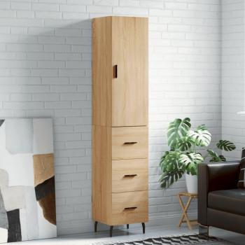 Highboard Sonoma Oak 34.5x34x180 cm Engineered Wood vidaXL