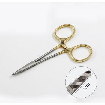 Hospital Quality Double Eyelid Needle Holder with Gold Handle