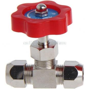 Swagelok 6mm Nickel-Plated Brass Tube Needle Valve