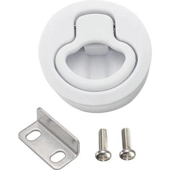 Cerradura circular plástica 2” negro/blanco para barcos/RV