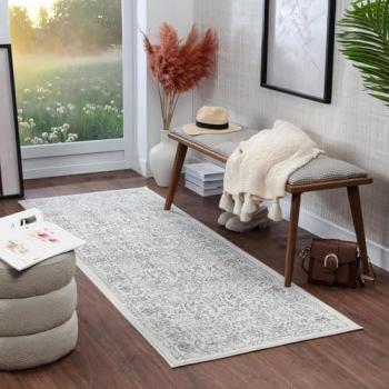Tapis Blanc/Gris Oriental Vintage Surya 80x150