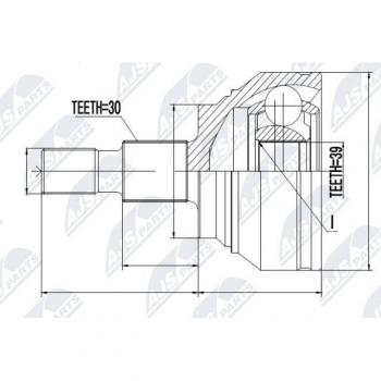 Kit Giunti Semiasse NPZ-ME-012 NTY