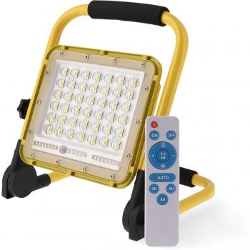 LuzFlex 20W: Foco Proyector LED portatil, batería laptop y control remoto