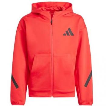 Moletom Infantil Z.N.E.FZ Adidas Rub Pur Preto