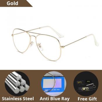 Gafas oversize unisex con protección UV400 y marco de acero inoxidable