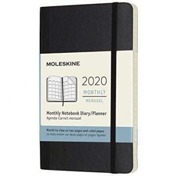 Moleskine 12‑Month Scheduler – Black 2020