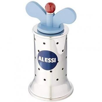 Macinapepe Alessi 9098 con Alette in Acciaio Inossidabile e Resina Termoplastica Azzurro