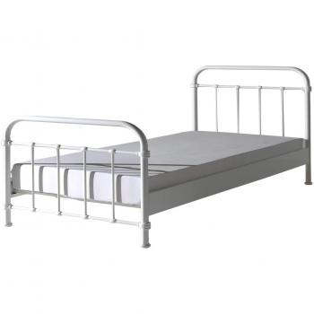 Vipack Lit 120x200 sommier inclus blanc Blanc 210x111x129cm