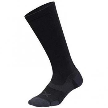 2XU Vectr Cushion Full-Length Compression Socks, Unisex, Black/Titanium