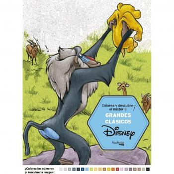 GRANDES CLASICOS DISNEY. COLOREA Y DESCUBRE EL MISTERIO