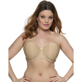 Curvy Kate Women's Luxe Strapless Multiway Bra, Beige (Biscotti), 28D