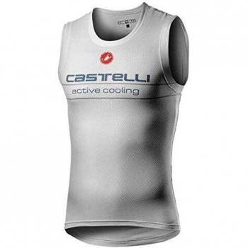 Castelli Active Cooling No‑Sleeve Base Layer Grey 2XL for Men