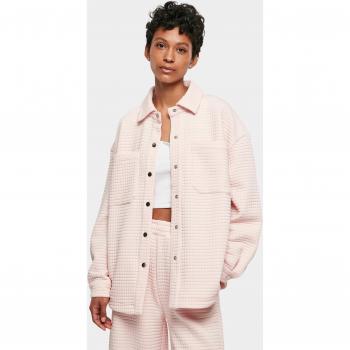 Urban Classics Women's Pink Quilt Fleece Top