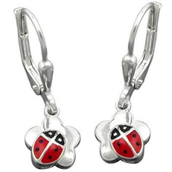 Orecchini a pendente con ciondolo Coccinella Argento 925