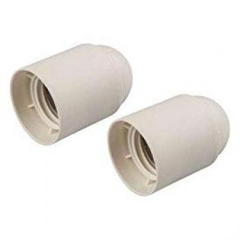 Set 2 Portalampade E27 Bianchi Corpo Liscio Poly Pool PP0483