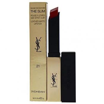 Yves Saint Laurent Rouge Pur Couture The Slim dünner, mattierender Lippenstift mit Ledereffekt Farbton 21 Rouge Paradoxe 2,2 g