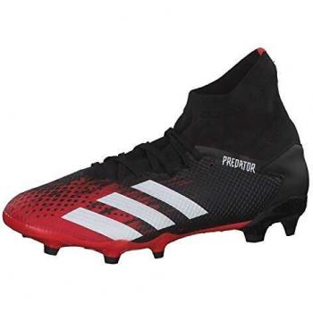 Adidas Predator 20.3 FG – Herren-Fußballschuhe (Schwarz/Weiß/Aktiv Rot) – EU 40