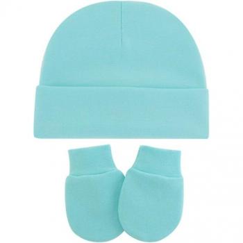 Chapeau et gants mignons bébé coton