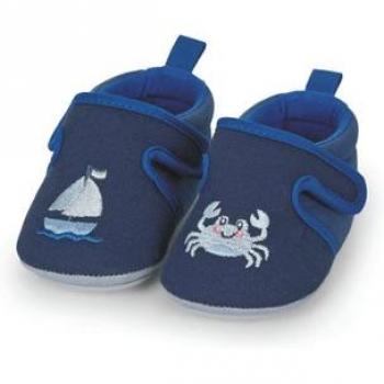 Chaussures de bébé qui rampe marine Sterntaler