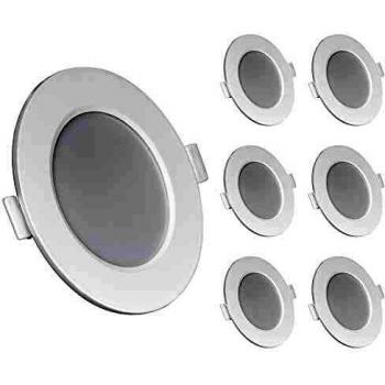Wohnzimmer-LED-Dimmer Spots 6er Set – 6W – Warmweiß – 230V – IP44