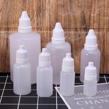 Kosmetische Tropfflaschen aus Plastik, 5-100ml, 10er Pack