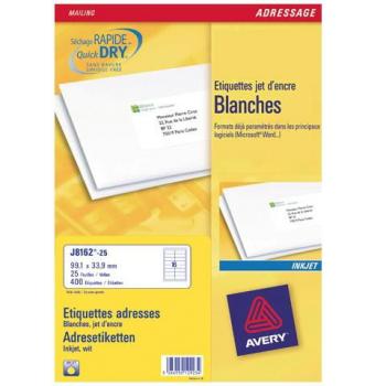 Avery Inkjet Address Label 99x34mm Pack 400