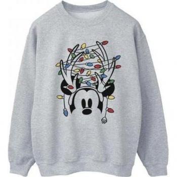 Mickey Mouse Holiday Headlights Sweatshirt in Grey