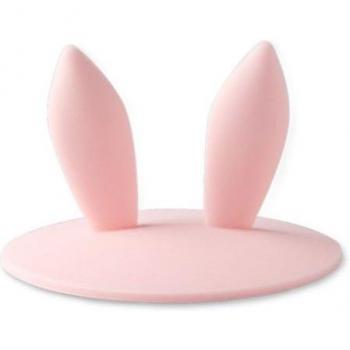 Couvercle de tasse réutilisable anti-brûlure avec oreilles de lapin