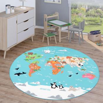 Tapis Rond Chambre Enfant Route 160 cm