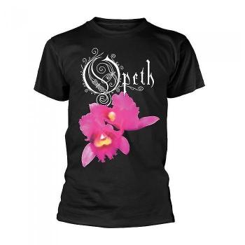 Top unisexe adulte, couleur noire, thème orchidée Opeth
